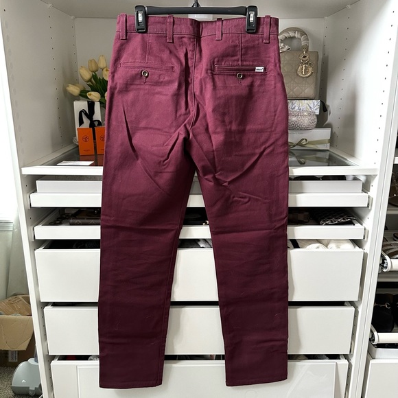 Men’s Levi’s - Levi Strauss Slim Fit burgundy denim Jeans size 31 - Picture 4 of 10